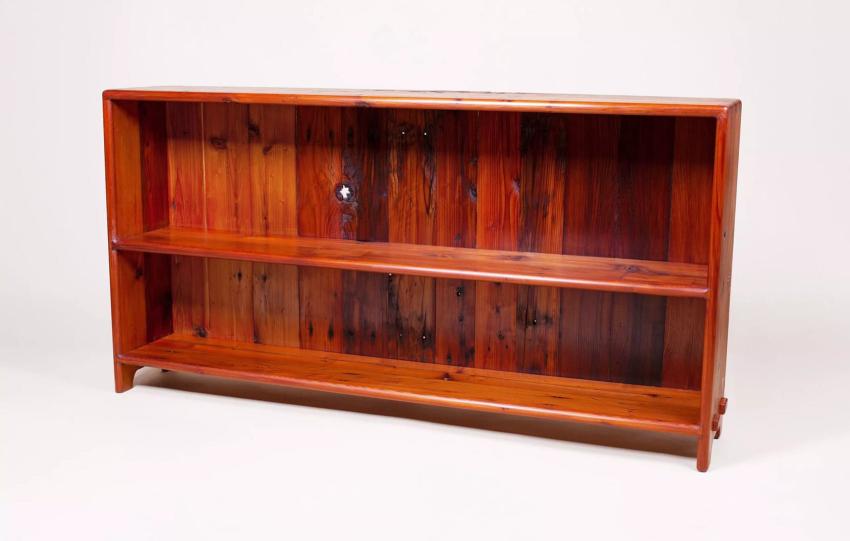 Two Shelf Bookcase #2, Hand Made, Crafted and Joined, From Reclaimed Redwood.