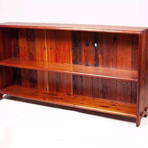 Two Shelf Bookcase #2, Hand Made, Crafted and Joined, From Reclaimed Redwood.