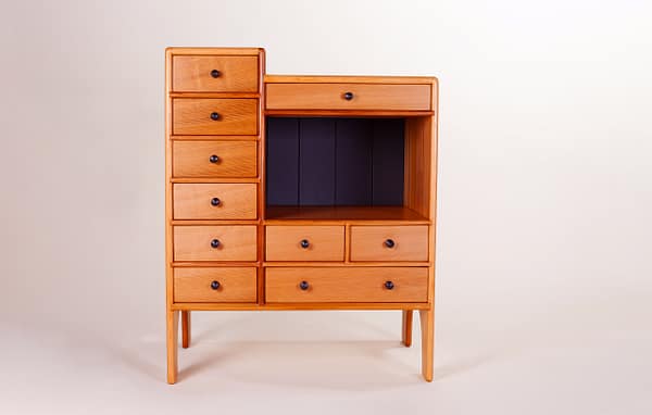 Solid wood cabinet, hand crafted and joined from western red cedar